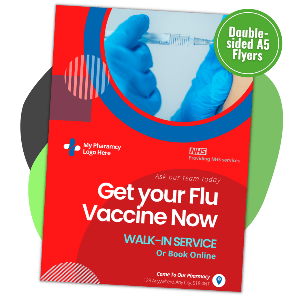 Flu jab flyers