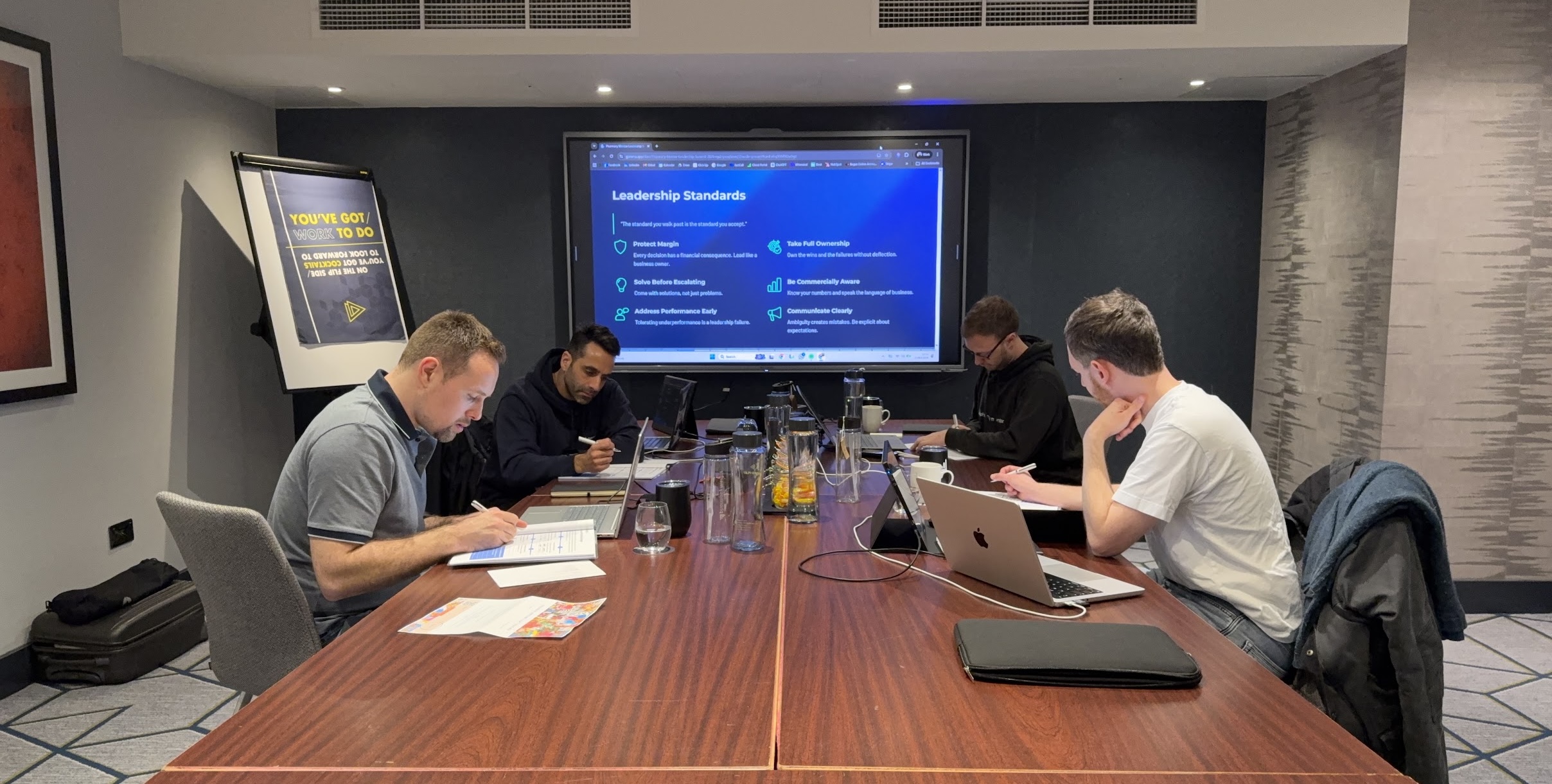 Pharmacy Mentor leadership team in a working session