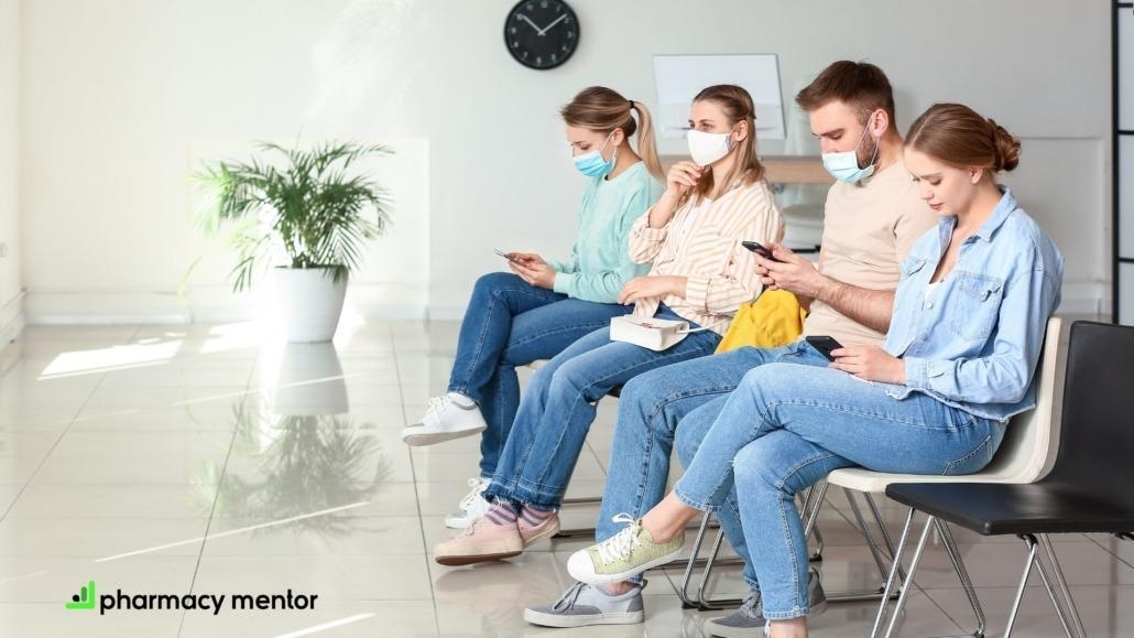 patients in a waiting room