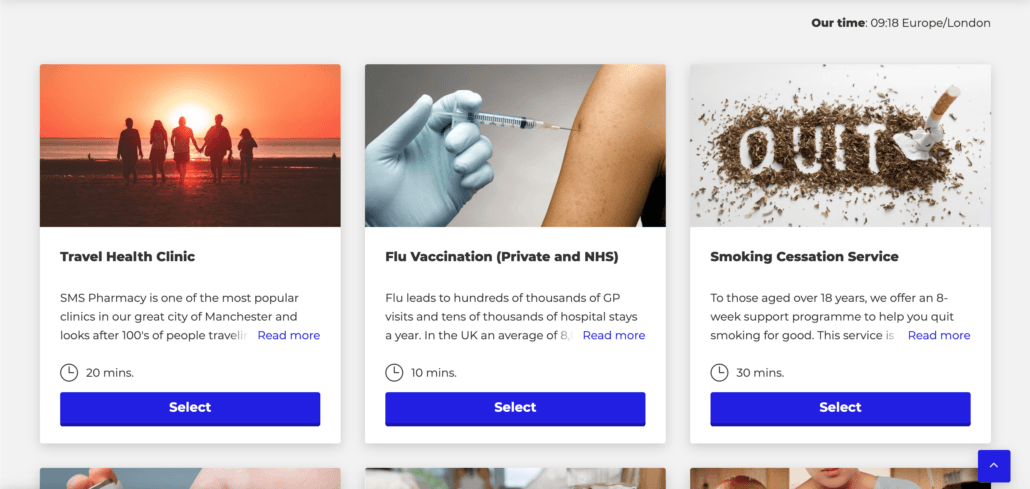 Pharmacy Online Booking System