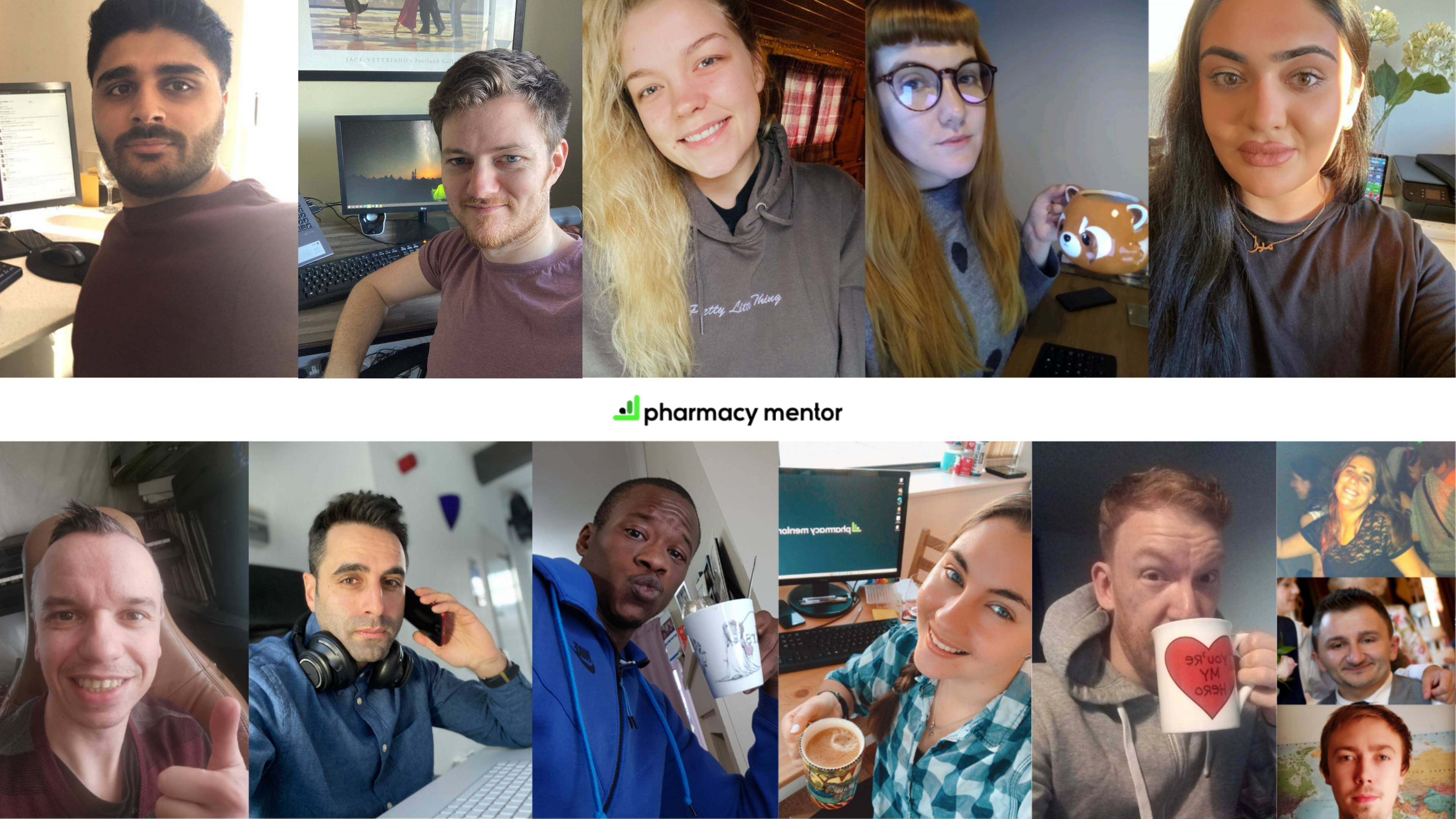the pharmacy mentor team working from home