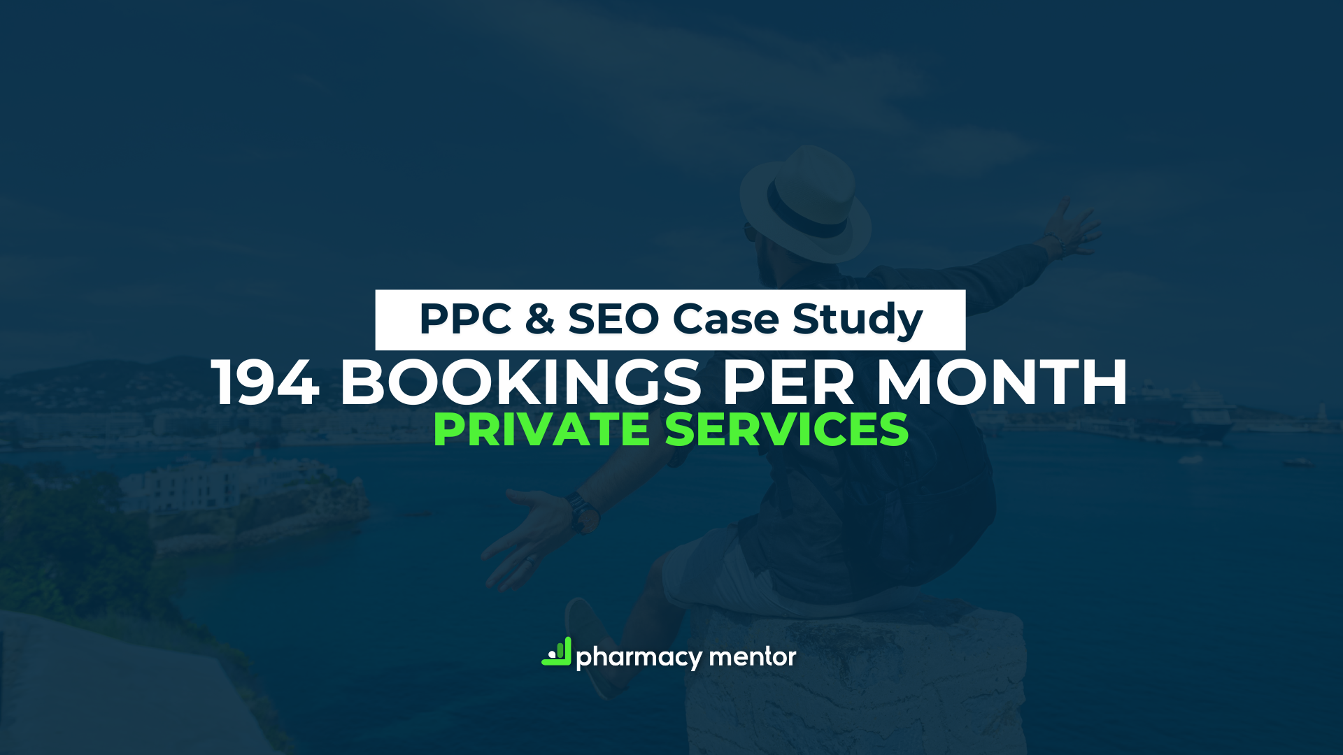 Pharmacy Mentor SEO and PPC case study showing connected conversion measurement