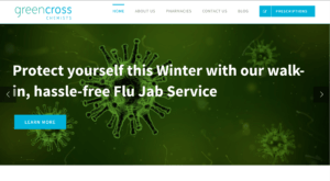 Update your website with promotional flu jab material