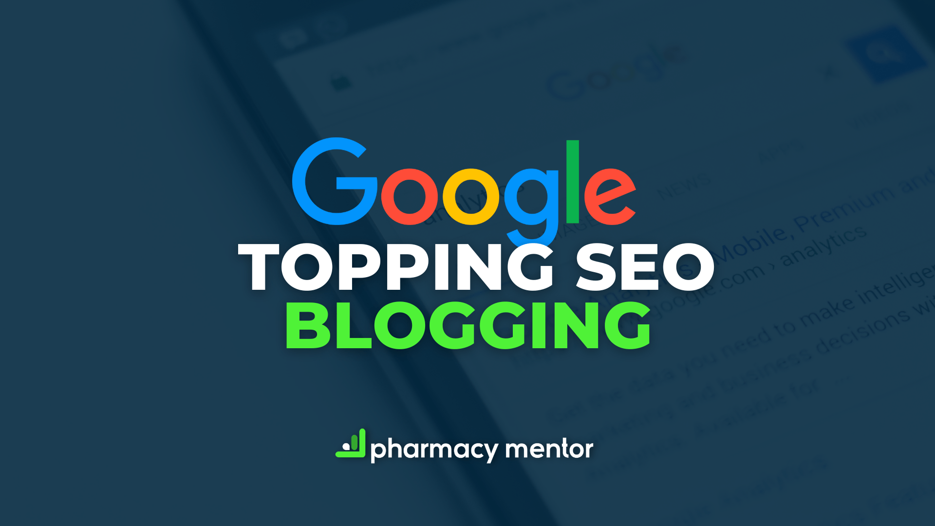 Google Topping SEO Blogging