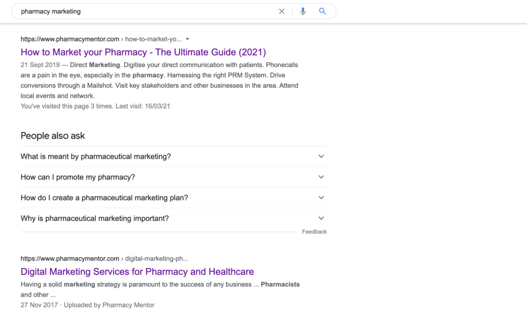 pharmacy seo
