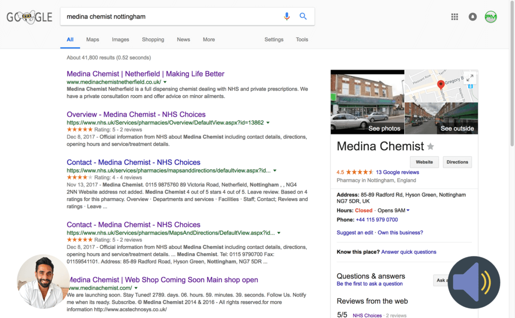 Pharmacy Digital Diagnosis Screen Shot Example