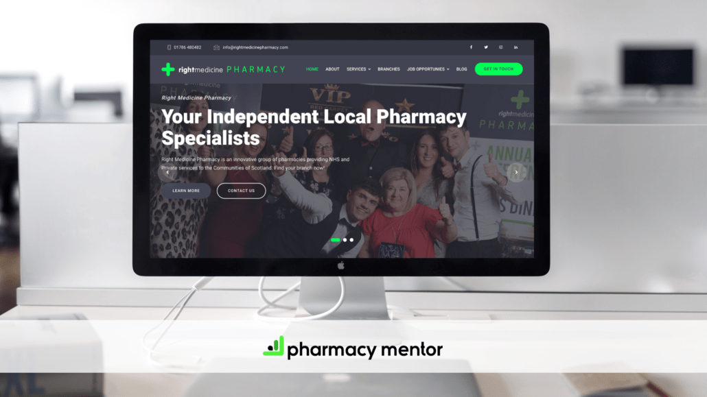 Pharmacy website design