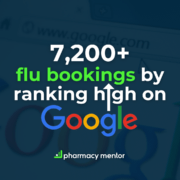 7,200 flu bookings by ranking high on google
