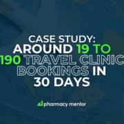 Around 19 to 90 Travel Clinic Bookings in 30 Days